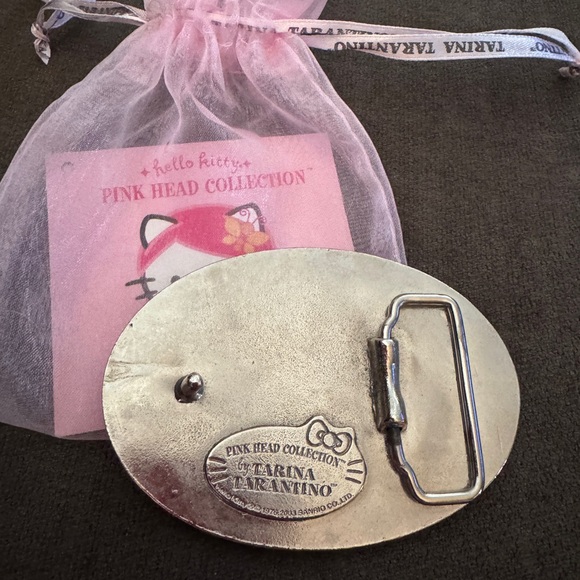 Tarina Tarantino Hello Kitty Pink Head Collection Belt Buckle-Rare!! - Picture 7 of 10